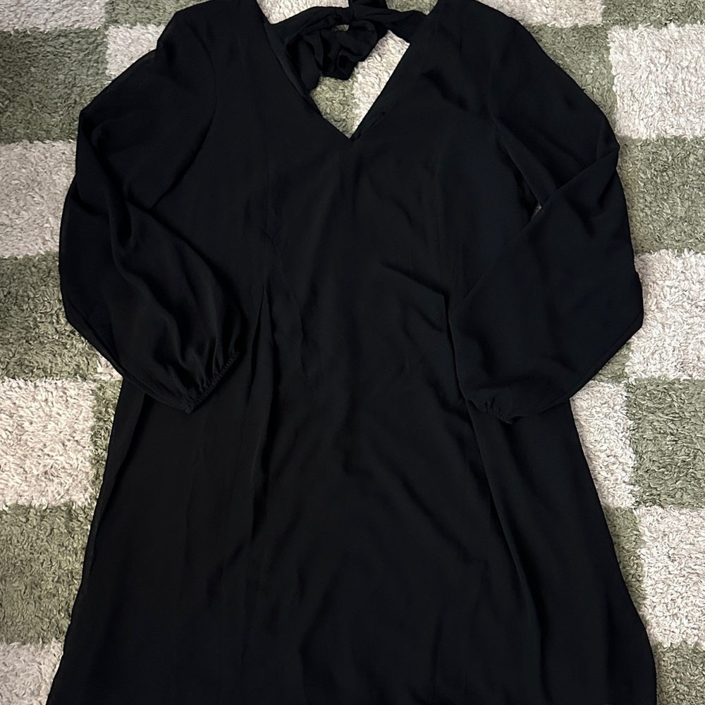 INC International Concepts Black Long Sleeve Dress, Size M